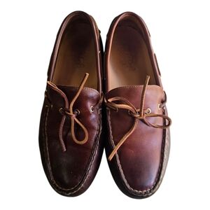 Sperry Gold Cup Harpswell Single Eyelet Driver Driving Mocs Boat Shoe 13 Wide W